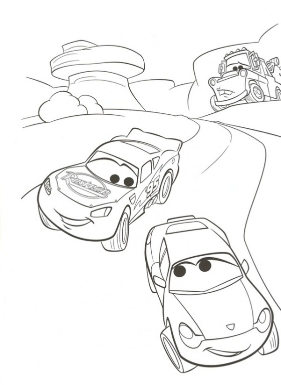 Plansa de colorat cu Cars2 28 21